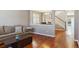 Inviting living room with gleaming hardwood floors and an open layout at 2948 Open Sky Way, Castle Rock, CO 80109