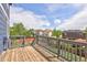 Enjoy neighborhood views from this sunny deck with grey railings, perfect for relaxing or entertaining at 21742 E Lehigh Pl, Aurora, CO 80018