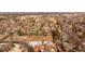 The aerial view of the vacant lot in a neighborhood displays the location and surrounding area at 434 S Newport Way, Denver, CO 80224