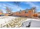 Large backyard with gravel, grass, and shed at 7505 Clay St, Westminster, CO 80030