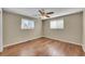 Spacious bedroom with hardwood floors and ceiling fan at 7505 Clay St, Westminster, CO 80030