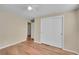 Well-lit bedroom with hardwood floors and double closet at 7505 Clay St, Westminster, CO 80030