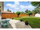 Spacious backyard with a wooden fence, patio area, and lush greenery, ideal for outdoor activities at 1924 Yosemite St, Denver, CO 80220