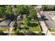 Aerial view of home with mature trees and fenced backyard at 3039 W 22Nd Ave, Denver, CO 80211