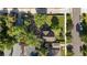 Aerial view showcases a well-maintained backyard and tree-lined street, highlighting the property's charm at 3039 W 22Nd Ave, Denver, CO 80211