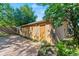 Backyard shed with a garden and stone walkway at 3039 W 22Nd Ave, Denver, CO 80211