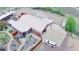 Aerial view showcases the home's expansive lot and outdoor spaces at 16659 County Road 4, Brighton, CO 80603