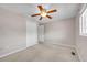 Neutral bedroom with carpet, and a double door closet for storage at 7077 S Knolls Way, Centennial, CO 80122
