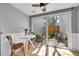 Light and bright breakfast nook with natural lighting and outside patio access at 7077 S Knolls Way, Centennial, CO 80122