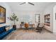 Cozy home office with modern desk, comfortable seating, and ample natural light at 327 Ingleton Ct, Castle Pines, CO 80108
