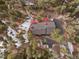 Top-down aerial view of house and backyard at 7845 Armadillo Trl, Evergreen, CO 80439