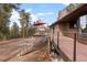 Deck with stairs leading to the yard at 7845 Armadillo Trl, Evergreen, CO 80439