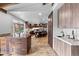 Expansive kitchen and breakfast nook, perfect for Gathering gatherings and entertaining at 7845 Armadillo Trl, Evergreen, CO 80439