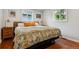 Cozy bedroom with warm hardwood floors, natural light, and a comfortable bed at 1343 Gay St, Longmont, CO 80501