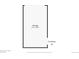 Floor plan showing the layout of the detached garage, with measurements included at 1343 Gay St, Longmont, CO 80501