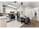 Bright kitchen features stainless steel appliances at 665 S Alton Way # 6D, Denver, CO 80247