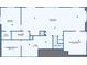 Walkout basement floor plan with a Gathering room, gym, and extra storage at 7295 Sunset Ave, Elizabeth, CO 80107