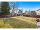 Large backyard with mature trees and open space at 6100 E 133Rd Ave, Thornton, CO 80602