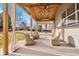 Covered patio with seating area and ceiling fan at 6100 E 133Rd Ave, Thornton, CO 80602