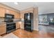 Efficient kitchen with modern appliances, a kitchen dining area and plenty of storage space at 3606 S Olathe Way, Aurora, CO 80013