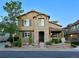 Charming two-story home featuring a stone entryway and well-manicured landscaping at 10618 Clearview Ln, Highlands Ranch, CO 80126