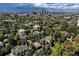 Panoramic aerial view of the city skyline surrounded by lush green trees and blue skies at 1040 N Humboldt St, Denver, CO 80218
