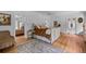 Bright bedroom with hardwood floors and plenty of space at 1040 N Humboldt St, Denver, CO 80218