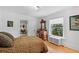 Cozy bedroom with lots of natural light and hardwood floors at 1040 N Humboldt St, Denver, CO 80218