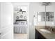 Bathroom features granite countertops, neutral paint and tile at 5450 Uinta St, Denver, CO 80238