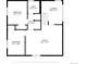 Upstairs floor plan featuring bedrooms, bathroom, laundry, and a spacious room layout at 12420 W Atlantic Ave, Lakewood, CO 80228