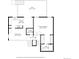 Upstairs floor plan featuring the kitchen, dining area, two bathrooms, and the primary bedroom at 10102 W Ida Ave # 214, Littleton, CO 80127