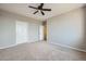 The bedroom is spacious and has new carpets at 2705 S Danube Way # 306, Aurora, CO 80013