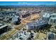 Wide aerial view of the condo, the neighborhood, community park and mountain views at 2958 Syracuse St # 316, Denver, CO 80238