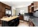 A shot of the island and stainless appliances in this kitchen at 4565 Elm Ct, Denver, CO 80211