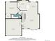 Main floor plan showing kitchen, living room, and primary bedroom at 302 Linden St, Frederick, CO 80530