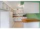 Well-lit kitchen featuring white cabinetry and countertops, and modern appliances at 8870 W Jewell Ave # 11, Lakewood, CO 80232