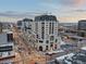 High-angle, far-off view of residence featuring city skyline and city streets at 975 N Lincoln St # 4F, Denver, CO 80203