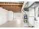 Spacious unfinished basement, ready for customization with visible ductwork at 2881 Black Canyon Way, Castle Rock, CO 80109