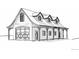 Rendering of barn with gambrel roof, garage door, and multiple stalls at 15355 Zuni St, Broomfield, CO 80023