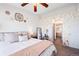 Open bedroom layout leads to a well-lit en-suite bathroom, perfect for relaxation at 474 Black Feather Loop # 419, Castle Rock, CO 80104