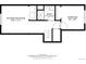 Basement floor layout featuring recreation room, bathroom, hall, and additional bedroom at 9333 Cattail Ct, Highlands Ranch, CO 80126