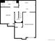 Lower level floor plan featuring a bedroom, bath, recreation room, and utility area at 2685 S Dayton Way # 326, Denver, CO 80231