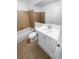 Clean bathroom with a vanity, toilet and bathtub at 2685 S Dayton Way # 326, Denver, CO 80231