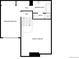Upper floor plan with primary bedroom, two baths, and open space below at 2685 S Dayton Way # 326, Denver, CO 80231
