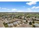 Picturesque aerial view of a neighborhood with lush greenery and a scenic skyline backdrop at 4927 Greenwich Way, Highlands Ranch, CO 80130