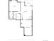 Floorplan of basement with Gathering room, bedroom, utility and recreation rooms at 4927 Greenwich Way, Highlands Ranch, CO 80130