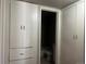 Hallway with built-in storage cabinets at 772 Victor St, Aurora, CO 80011