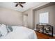 Neutral bedroom with hardwood floors and an entryway at 1631 N Emerson St # 117, Denver, CO 80218