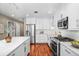Modern kitchen with stainless steel appliances and granite countertops at 1631 N Emerson St # 117, Denver, CO 80218