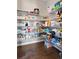 Walk-in pantry with abundant shelving offers plenty of storage space at 3790 Mighty Oaks St, Castle Rock, CO 80104